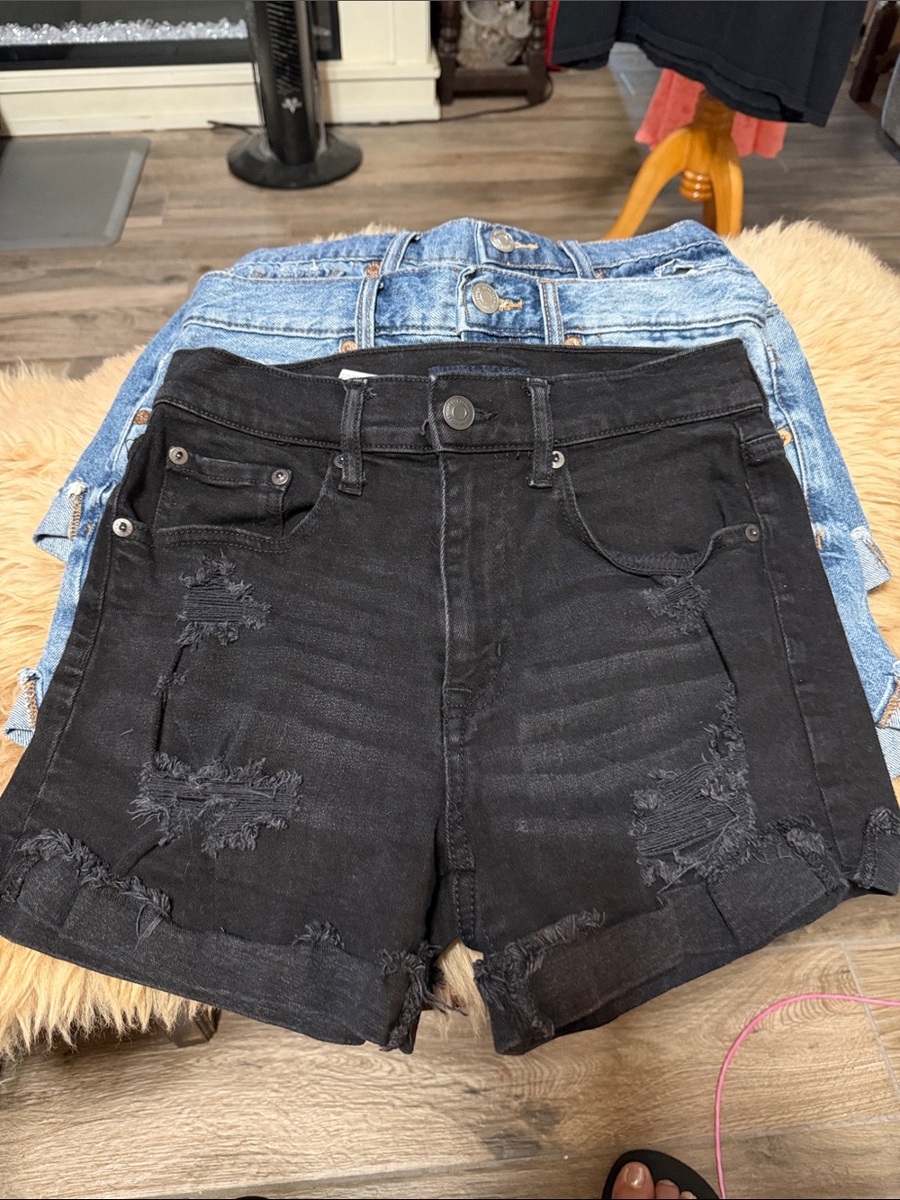Aeropostale Jean shorts lot, Mom short, size 4